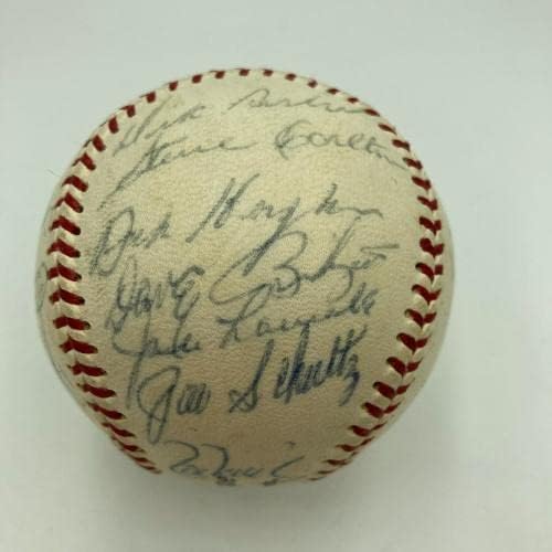 1967 Отбор на Шампионите от Световна серия Сейнт Луис Кардиналс подписа договор с JSA COA по бейзбол - Бейзболни топки с автографи