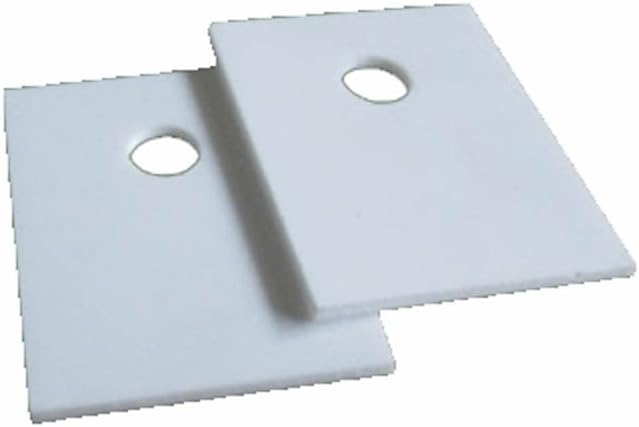 квадратен лист керамика от алуминиев оксид 4шт 96 с един отвор 0.6/1/1.5/ термостойкая изолация с дебелина 2 мм
