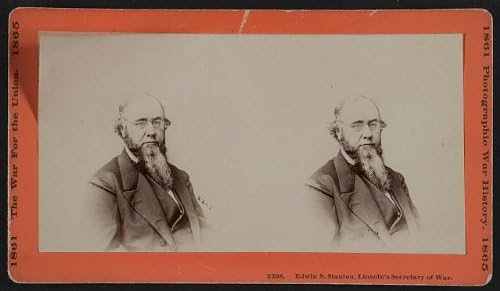 Исторически находки Снимка: Снимка стереографа, Едвин Стантън, военен министър на Линкълн, член на Кабинета на министрите.