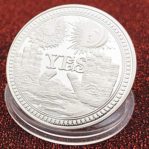 Американски Триизмерен Релеф ДА сребърно покритие Възпоменателна Монета Слънце Луна Ангел Череп Монета Без Решение