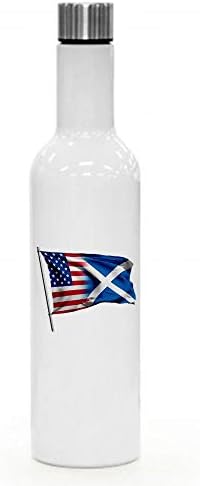 Най-добрата Изолирано бутилка за вино /Вода ExpressItBest в 25 унции - Шотландски флаг на Шотландия - Много възможности