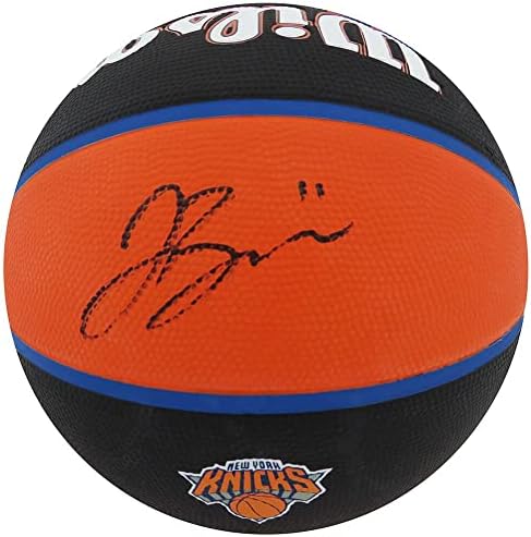 Джален Brunson подписа договор с Ню Йорк Никс Уилсън Сити пълен размер Баскетбол - Баскетболни Топки с автографи