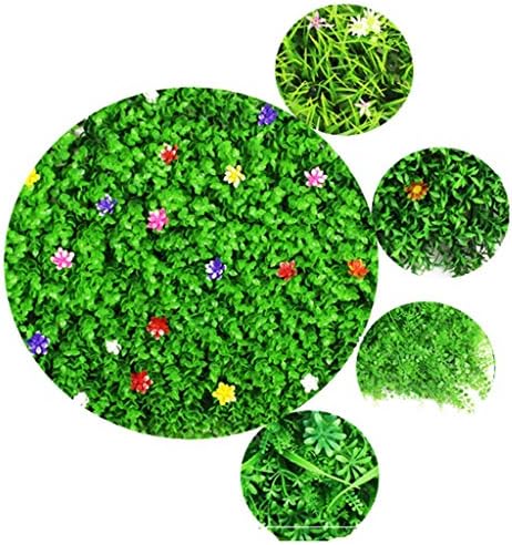 Панел за озеленяване изкуствена плет YNFNGXU за външна или вътрешна употреба, градина, двор и /или домашен интериор 40x60 см (Цвят: 03)