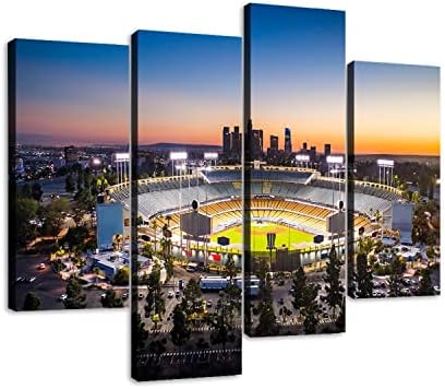 Хоризонт Лос Анджелис със Стадиона на Платното за монтаж на стена Арт Окачени Картини Съвременно Произведение на