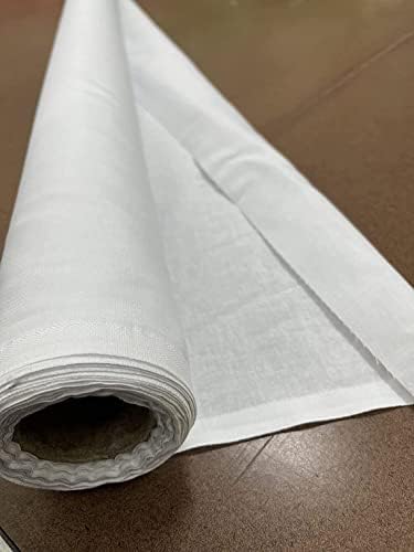 Обесцвеченная плат от чист бял плат с ширина 120 см / текстил - със Средна плътност - памук (120 см Ширина)