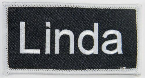 Нашивка с името на Линда, Униформи, Лична карта, Работна Риза, Икона, Бродирана На Желязо Апликация