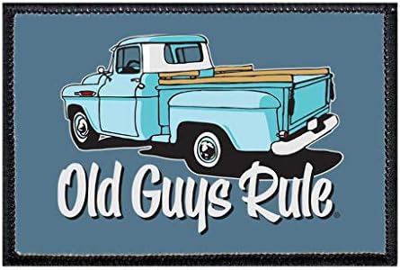 Ленти за морала на OLD GUYS RULE Камиони от Pull Patch | Комплект от 3 броя | Лесно се закопчава на една кука и линия за шляпам, джинсам, жилету, палта | 2x3 инча | Нисък профил, Затво