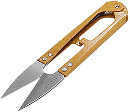 Нови удобни ножици за бродерия Lon0167 с жълт мини-пружина, надеждна ефективност, остри за прежда (id: 8fc 25 10