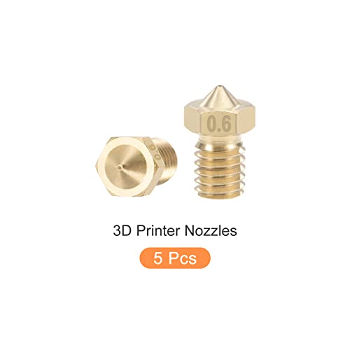 Дюза за 3D-принтер METALLIXITY (M6x0,6 мм) 5 бр., Екструдер с Месингови Дюзи - за 3D-принтер V5 V6