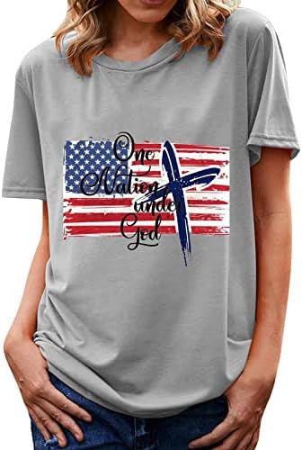 На 4 юли, Дамски Потници, Тениска с Американския Флаг, САЩ, Междузвездни Ленти, Графични Тениски, Патриотични Ризи,