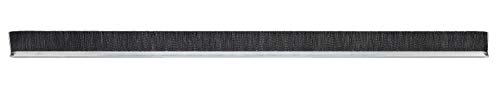 Метална четка Tanis Brush MB101096 с лека подложка от поцинкована стомана 7/16 инча, черна найлонова четина, с Обща дължина 8 см, дължина на подстригване 8 см, диаметър на косъм 0
