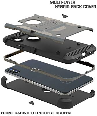 Калъф за iPhone 7 и 8 iPhone, хибриден трислоен чанта-кобур Heavy Armor Premium-клас за iPhone 6 и 7 (4.7 инча),